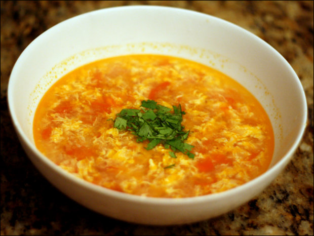 Cooking for Students Chinese Tomato and Egg Drop Soup