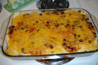 Cooking for Students Beef Enchilada Bake
