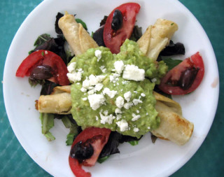 Cooking for Students Black Bean Taquitos with Guacamole